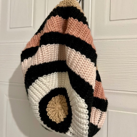Kate Spade ♠️ New York Womens Wide Stripe Beret - Picture 1 of 4